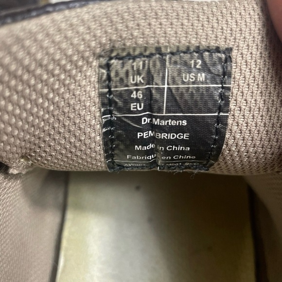 Dr Martens Pembridge size 12M Leather Oxford Lace Up Comfort Work Shoes Brown - Picture 8 of 9